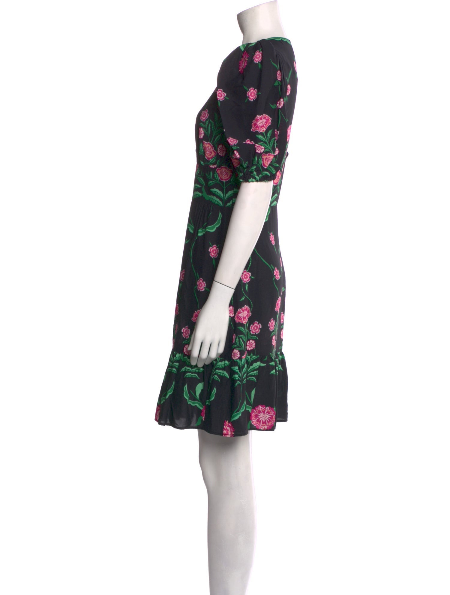 La DoubleJ Floral Print Mini Dress